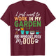 Gardening Dog Lover Gardener Garden Pet Gift Plants Men Women T-Shirt - T-Shirt | Maroon