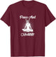 Paws And Meditate T-Shirt - T-Shirt | Maroon