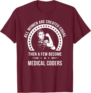 Medical Coder Shirts | Medical Coder T-Shirt - T-Shirt | Maroon