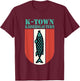 K-Town Kaiserslautern Germany Fish Emblem Vintage T-Shirt - T-Shirt | Maroon