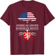 American Grown with Bohemian Roots - Czech Bohemia T-Shirt - T-Shirt | Maroon