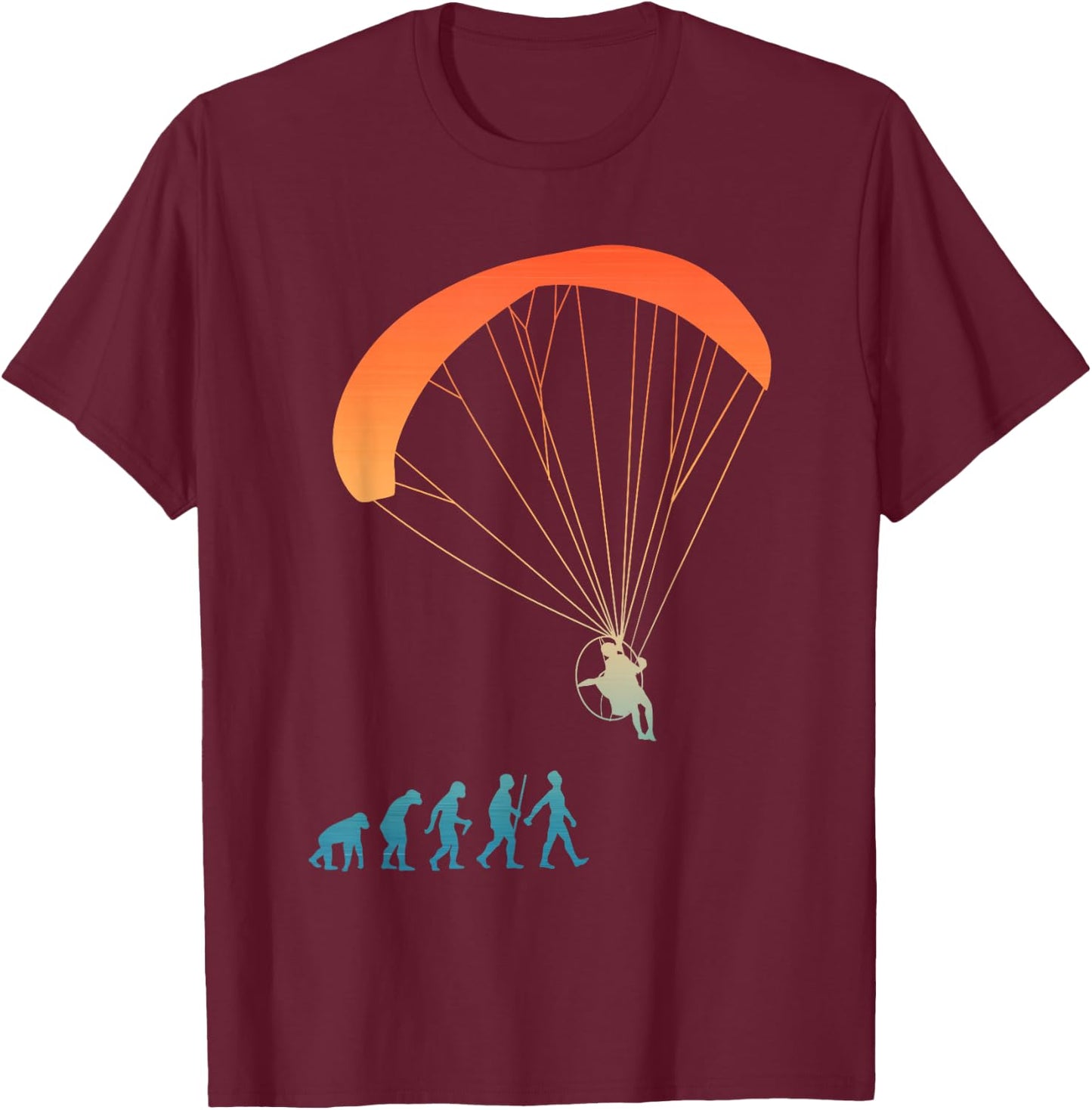 Paramotor Art Women Paramotoring PPG Paramotor Lover T-Shirt - T-Shirt | Maroon