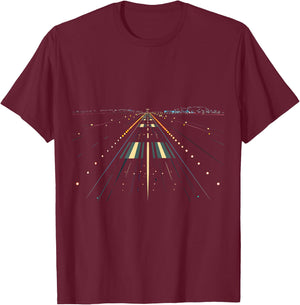 Pilot Airplane Airport Runway Air Traffic Controller T-Shirt - T-Shirt | Maroon
