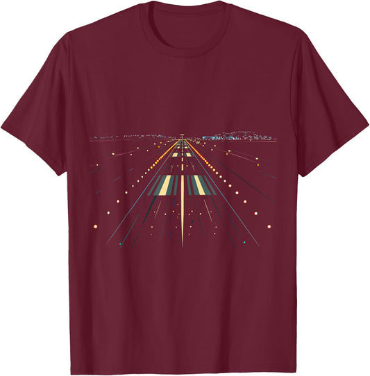 Pilot Airplane Airport Runway Air Traffic Controller T-Shirt - T-Shirt | Maroon