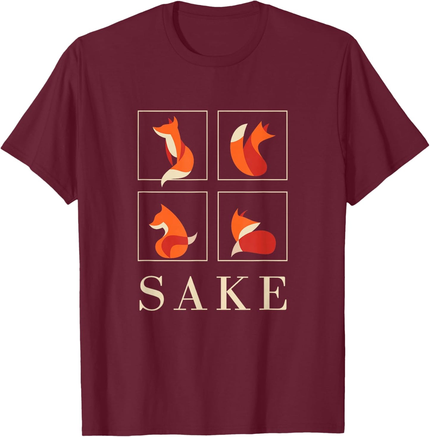 Oh For Fox Sake Funny Graphic or Women T-Shirt - T-Shirt | Maroon