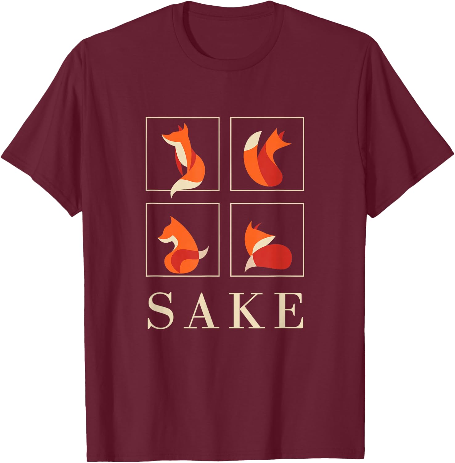 Oh For Fox Sake Funny Graphic or Women T-Shirt - T-Shirt | Maroon