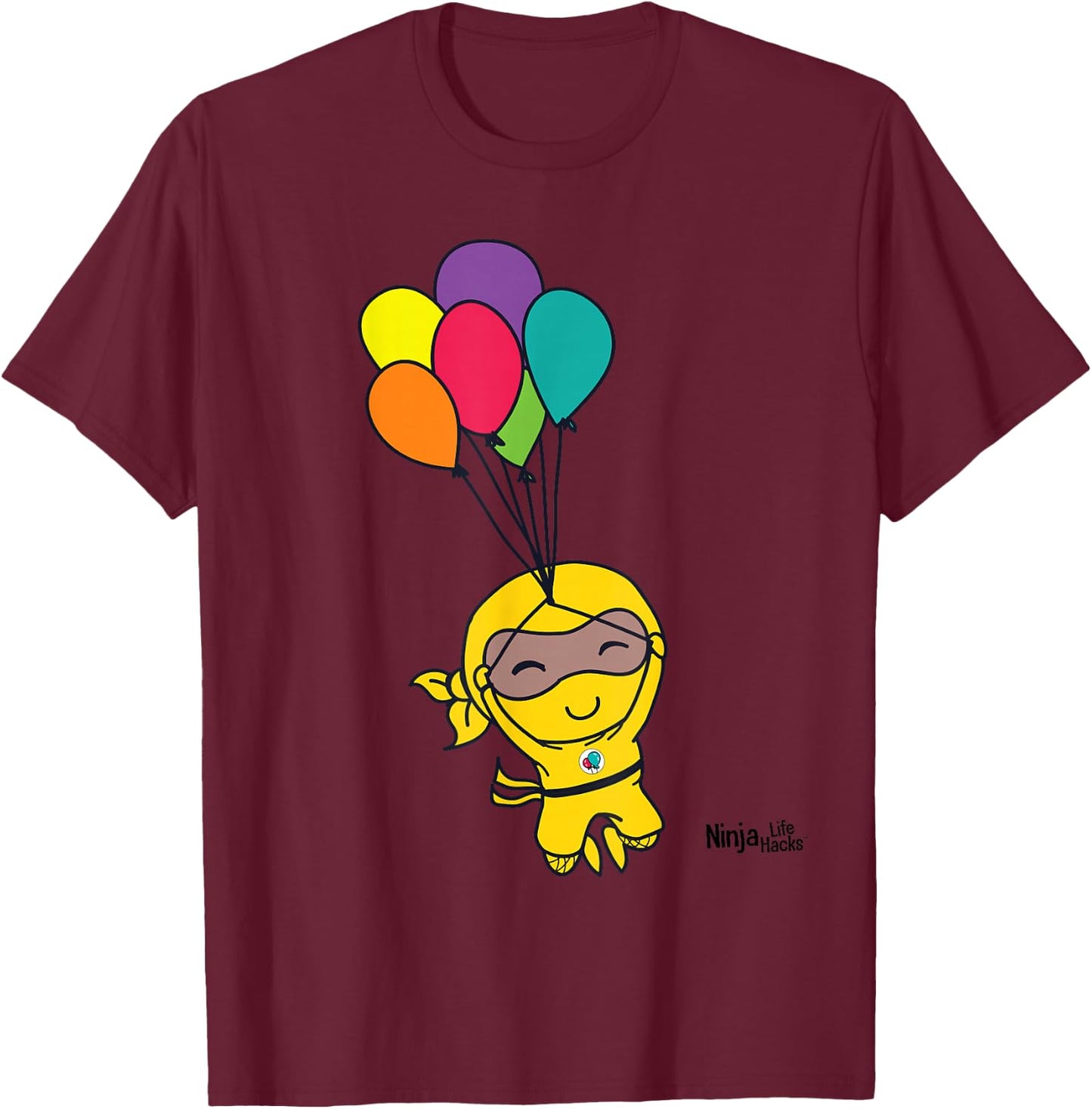 Positive Ninja T-Shirt - T-Shirt | Maroon
