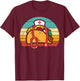 Taco Nurse Stethoscope Cinco De Mayo Nurse Women Scrub Top T-Shirt - T-Shirt | Maroon