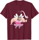 Funny Tooth Fairy Grumpy Old Man Smokes Cigarette T-Shirt - T-Shirt | Maroon