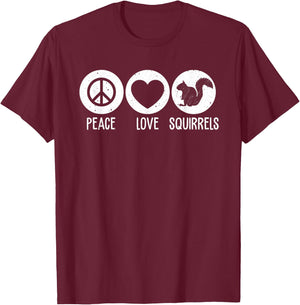 Funny Squirrel Novelty Design Squirrel Lover Men Women Kids T-Shirt - T-Shirt | Maroon