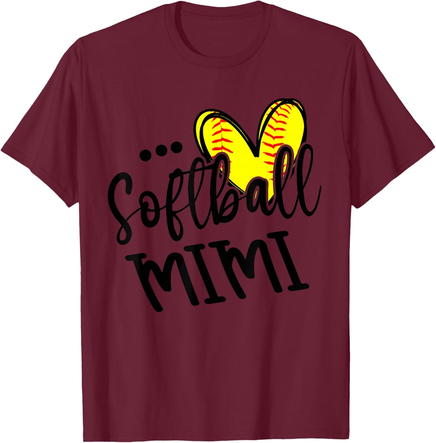 Softball Mimi T-Shirt - T-Shirt | Maroon