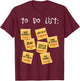 Christian To Do List Christian Planner T-Shirt - T-Shirt | Maroon