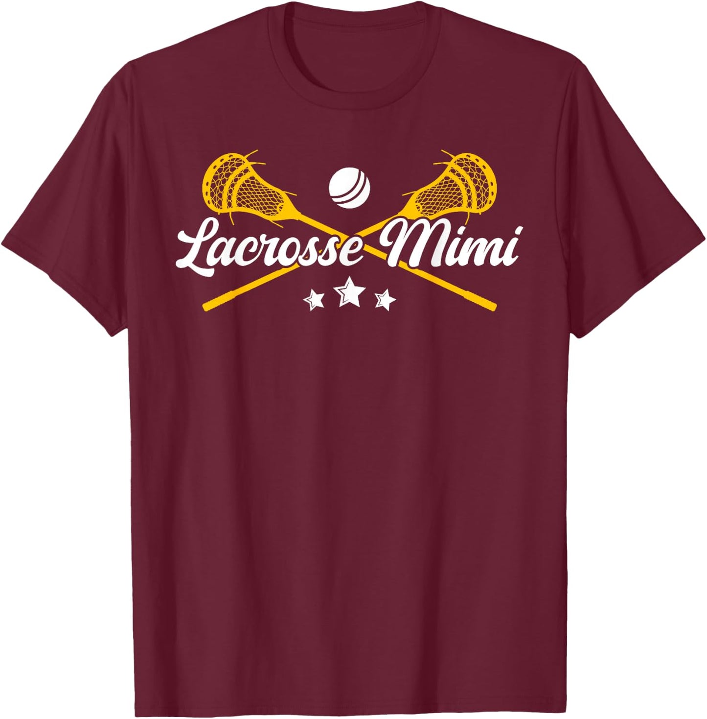 Lacrosse Mimi Proud Mimi Of A Lacrosse Player Mimi T-Shirt - T-Shirt | Maroon