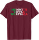 Mommy's Little Meatball Funny Italian Quote T-Shirt - T-Shirt | Maroon