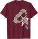 Elephant with Glasses T-Shirt - T-Shirt | Maroon