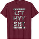 LFT HVY SHT Bodybuilding gift weightlifting body T-Shirt - T-Shirt | Maroon