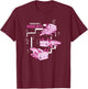 Minecraft Pink Axolotl Pond T-Shirt - T-Shirt | Maroon