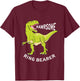 Awesome Dinosaur Ring Bearer Shirt T-Rex for Kids T-Shirt - T-Shirt | Maroon