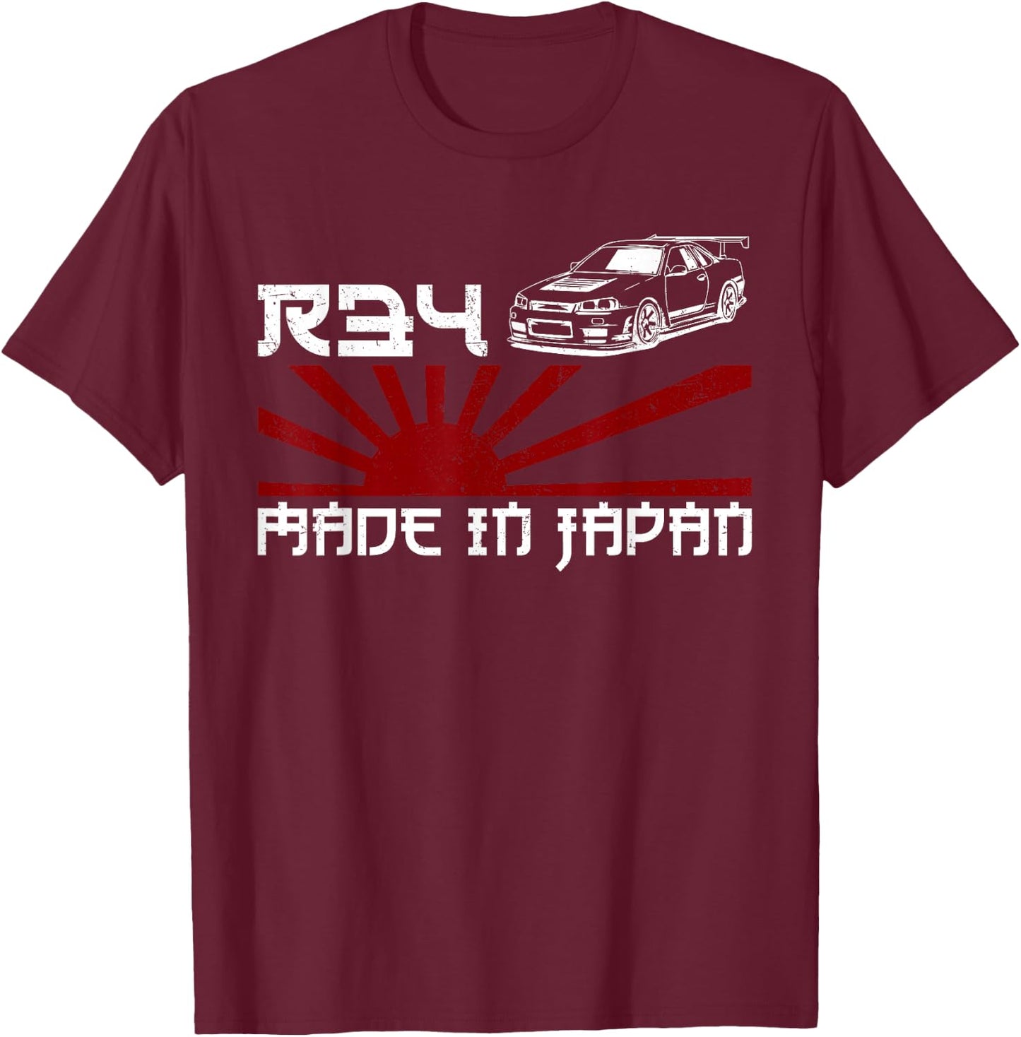 JDM Japan Motorsport tuning car 90s T-Shirt - T-Shirt | Maroon