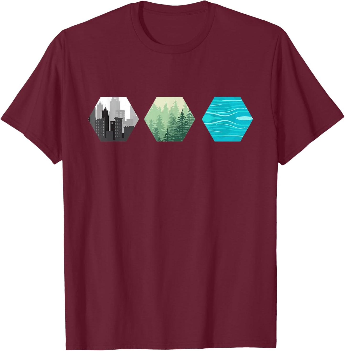 Board Game Mars Resource Tile T Shirt - Terraform T-Shirt - T-Shirt | Maroon
