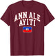 ANN ALE AYITI Haiti Flag Haitian Pride T-Shirt - T-Shirt | Maroon