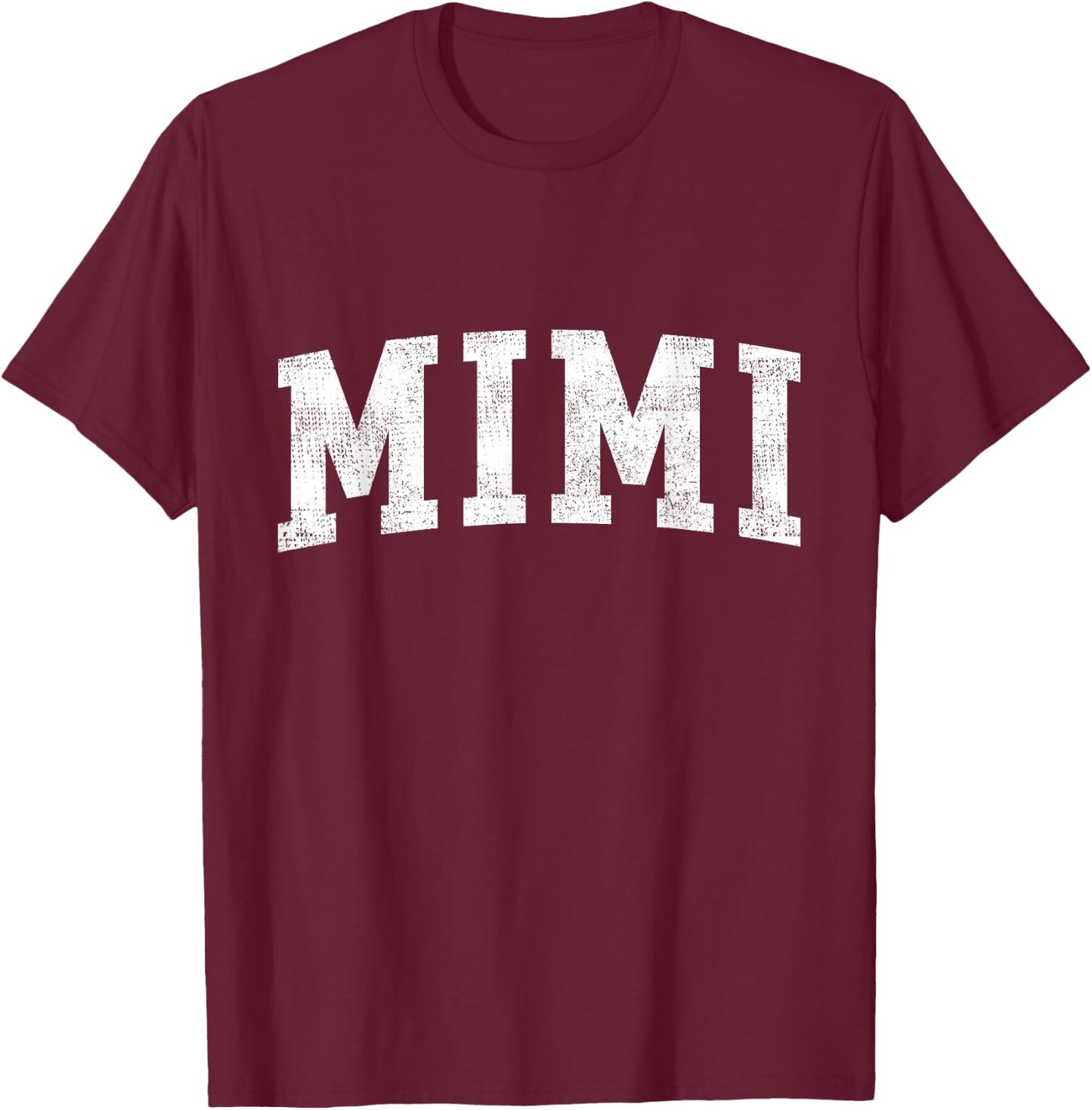 Mimi Classic Bold Font Mimi Birthday Gift T-Shirt - T-Shirt | Maroon