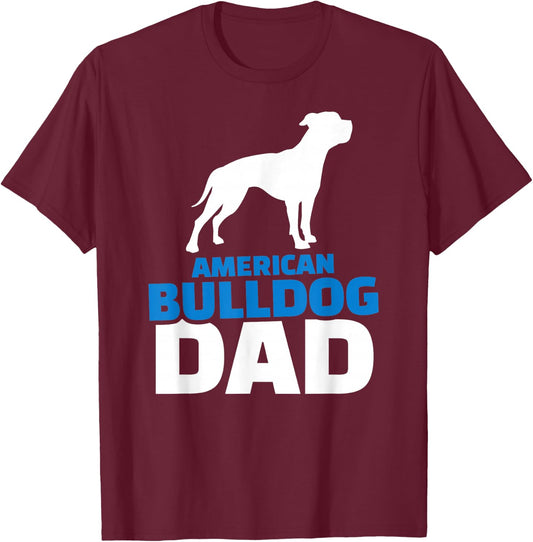 American bulldog dad T-Shirt - T-Shirt | Maroon