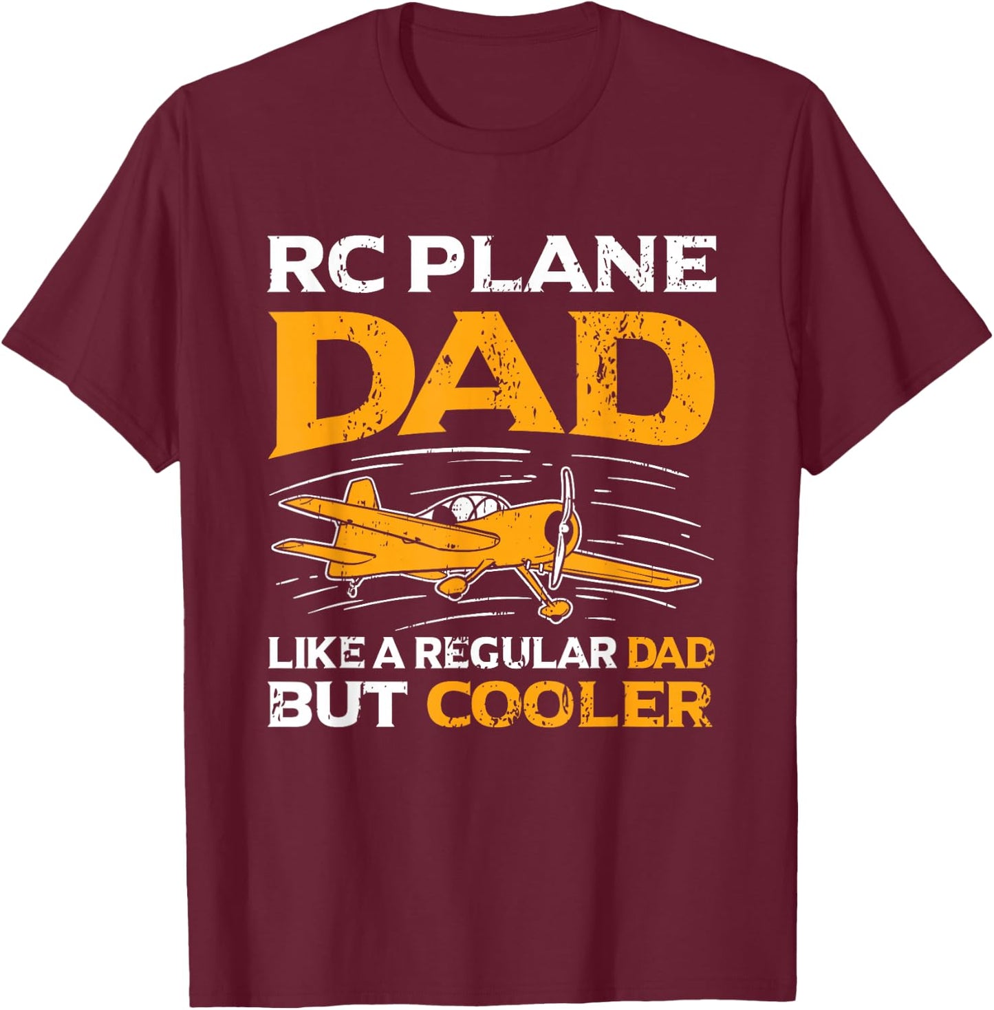RC Pilot Dad Model Airplane Pilot Model Flight Rc Airplane T-Shirt - T-Shirt | Maroon