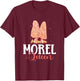 Morel Queen Mushroom Hunting T-Shirt - T-Shirt | Maroon