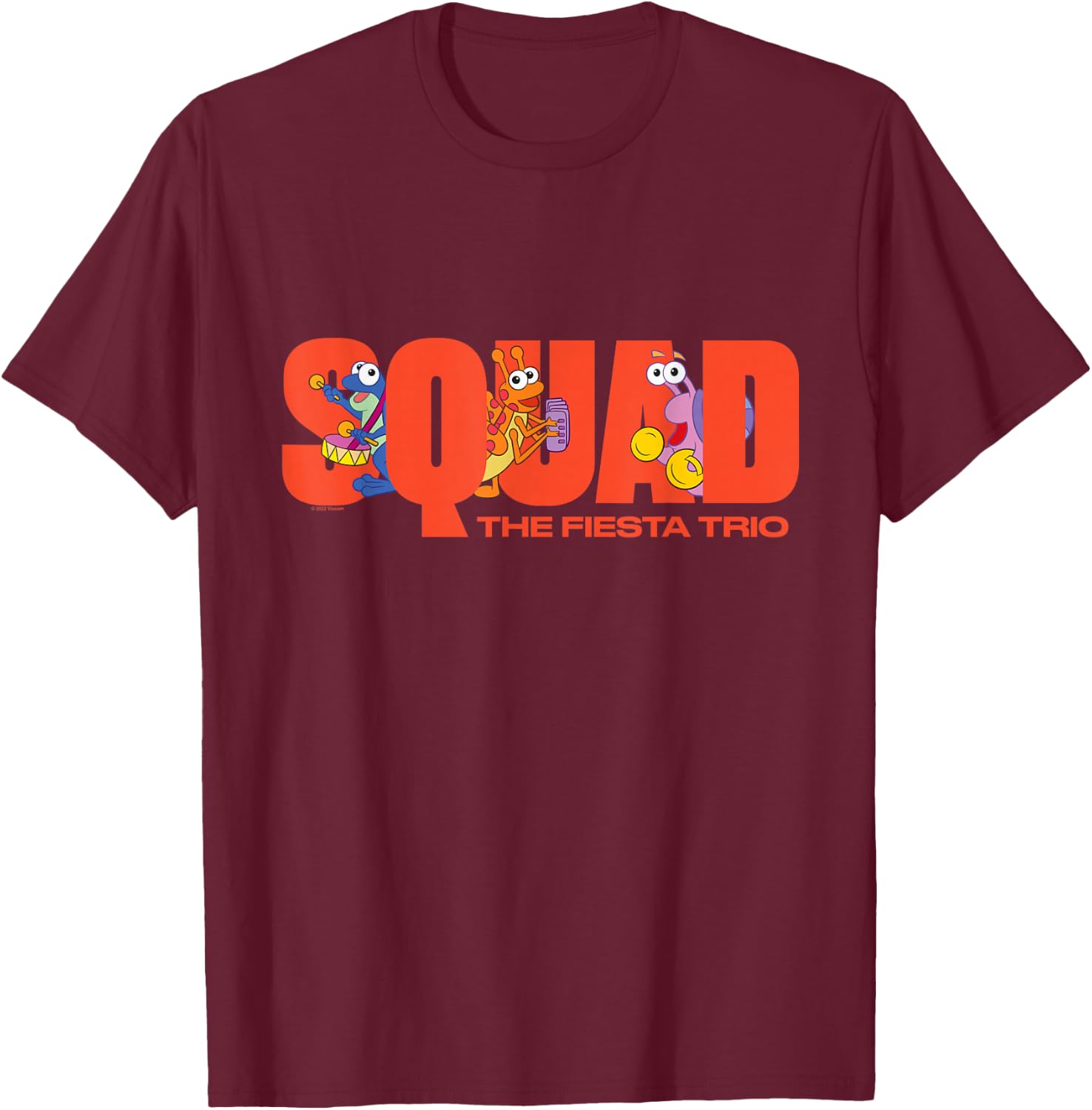 Dora The Explorer Squad, The Fiesta Trio T-Shirt - T-Shirt | Maroon