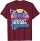 Aircraft Mechanic Aviation Retro T-Shirt - T-Shirt | Maroon