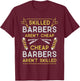 Cool Barber Women Hairdresser Hairstylist Barbershop T-Shirt - T-Shirt | Maroon