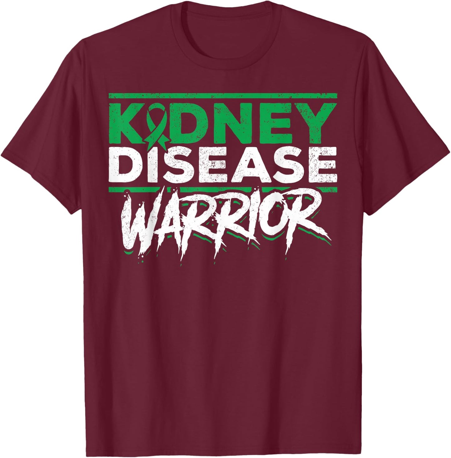 CKD Awareness Chronic Kidney Disease Warrior CKD Support CKD T-Shirt - T-Shirt | Maroon