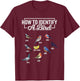 Funny Bird Watcher How To Identify a Bird Unique Birder T-Shirt - T-Shirt | Maroon
