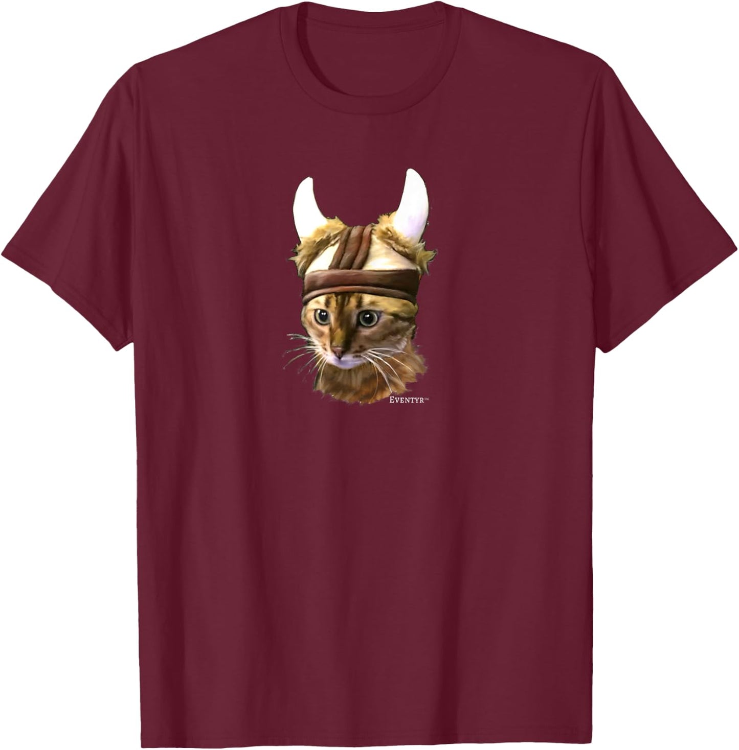 Eventyr Original Viking Cat Norwegian Gift Men Women Kids T-Shirt - T-Shirt | Maroon