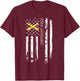 Field Artillery Veteran USA Flag Military Veterans Day Xmas Women Men T-Shirt - T-Shirt | Maroon