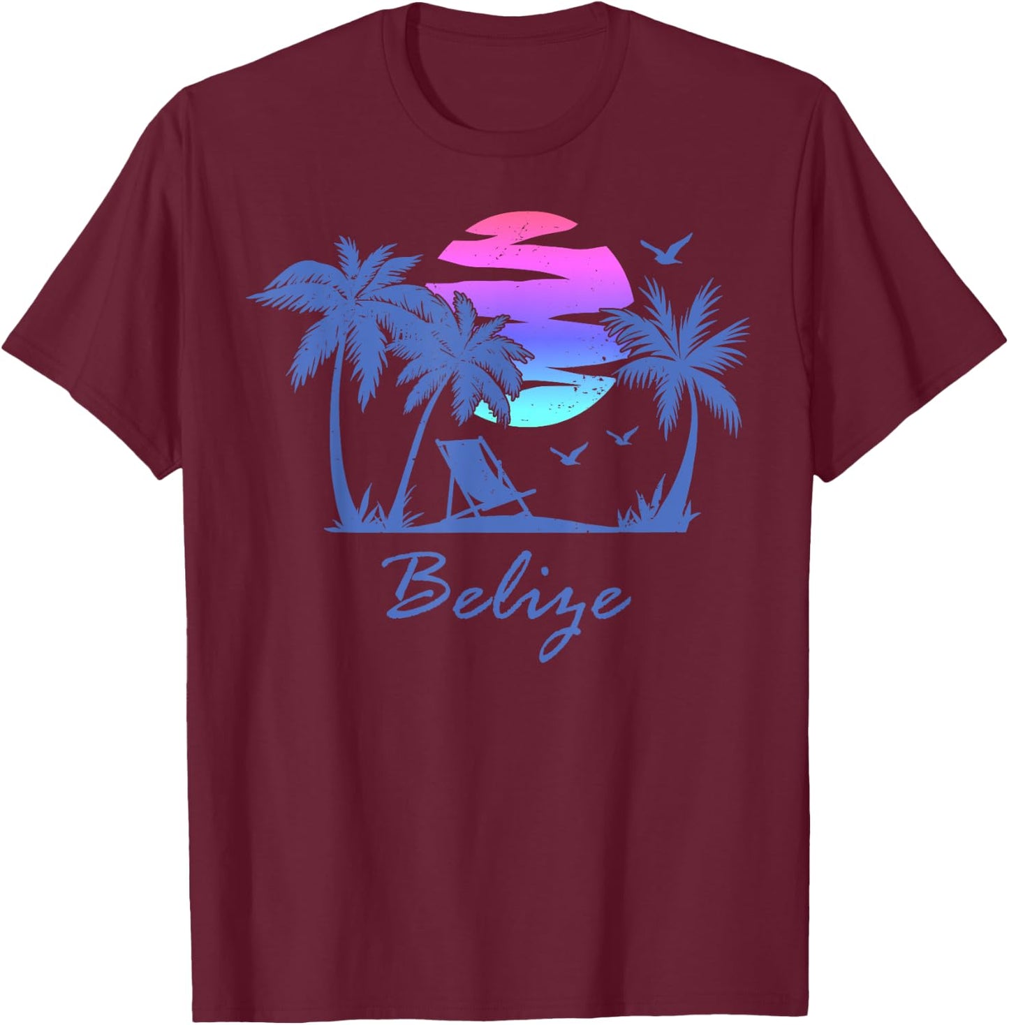 BELIZE Caribbean Beach Vacation Spring Break Honeymoon Trip Men Women Kids T-Shirt - T-Shirt | Maroon