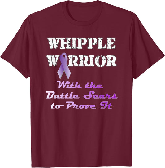 Whipple Warrior: Battle-Scarred Proving Grounds T-Shirt - T-Shirt | Maroon