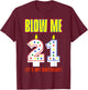 Candle 21 Birthday Wishes Party Decoration Candlelight Cake T-Shirt - T-Shirt | Maroon