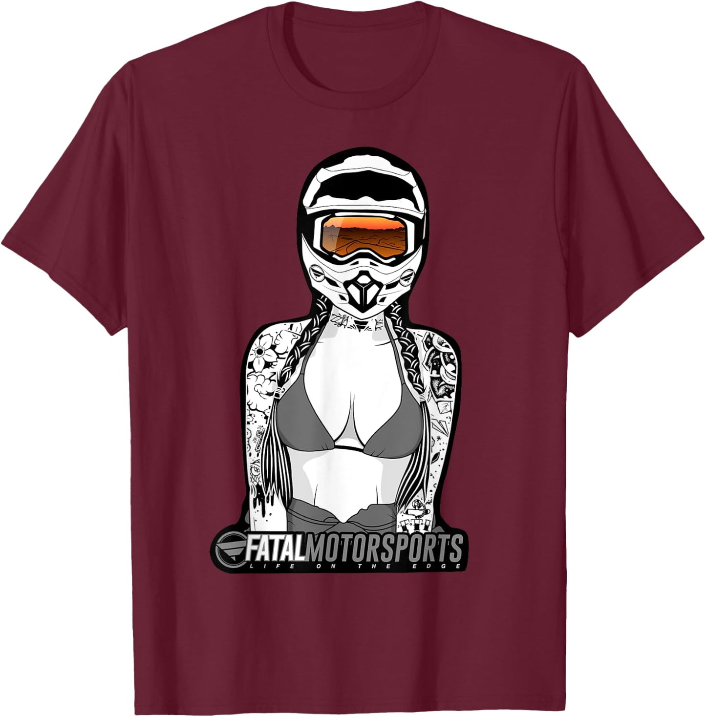 Goggles T-Shirt - T-Shirt | Maroon