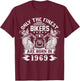 Only Finest Bikers Are Born In 1969 biker T-Shirt - T-Shirt | Maroon