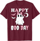 Happy Boo Day Girls Birthday T-Shirt - T-Shirt | Maroon