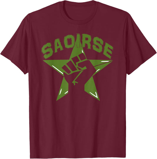 Saoirse Irish Republican Freedom T-Shirt - T-Shirt | Maroon