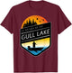 I'd Rather Be On Gull Lake Wisconsin Sunset Fishing T-Shirt - T-Shirt | Maroon