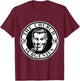 Apedes -Adults Black Classic Fit Short Sleeve Collarless - Church of the SubGenius - Religion Parody Prophet Church - Small T-Shirt - T-Shirt | Maroon