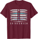 Shinkansen Bullet Train Six Pack Series Japanese Kanji Japan T-Shirt - T-Shirt | Maroon