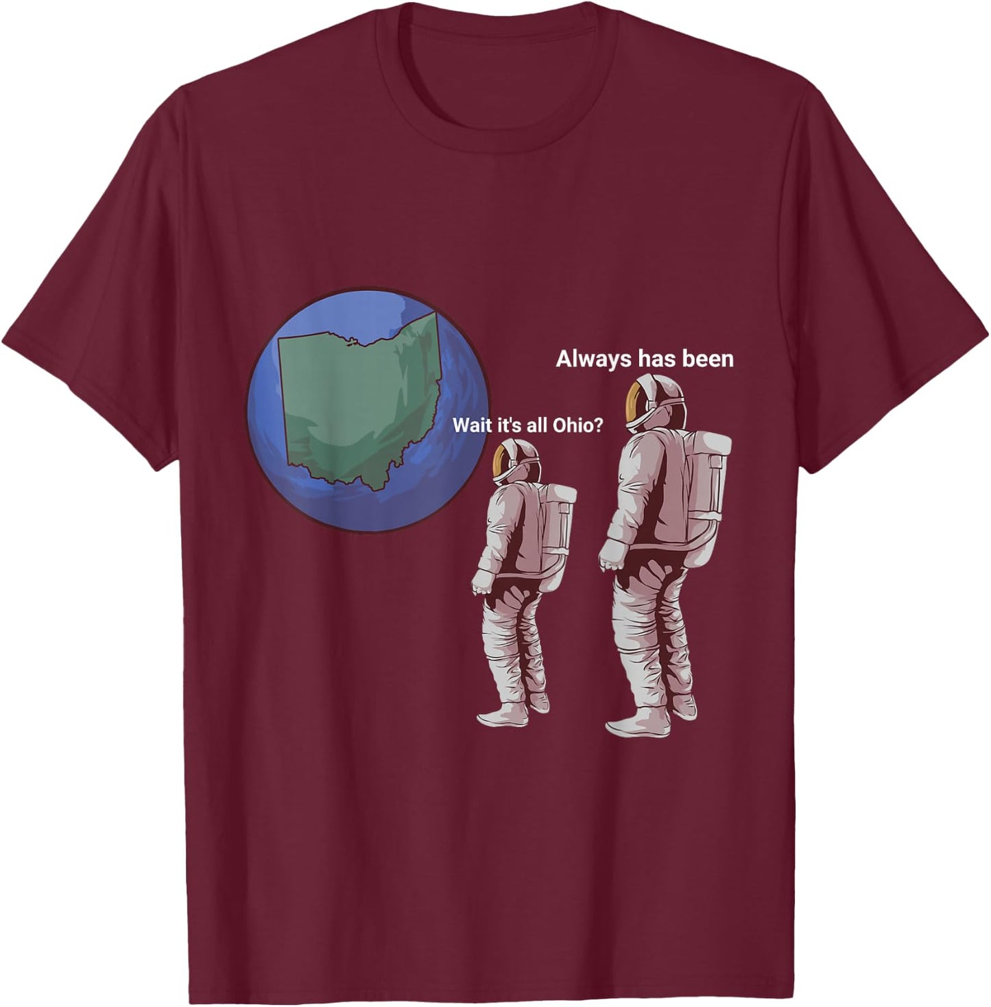It's All Ohio Funny Dank Meme T-Shirt - T-Shirt | Maroon