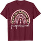 Paraprofessional Rainbow para Teacher Parapro T-Shirt - T-Shirt | Maroon