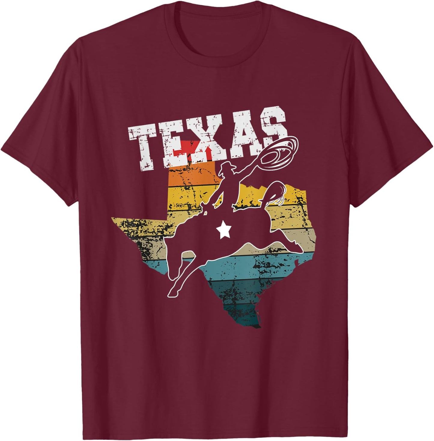 Vintage Texas Rodeo T-Shirt - T-Shirt | Maroon