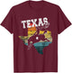 Vintage Texas Rodeo T-Shirt - T-Shirt | Maroon